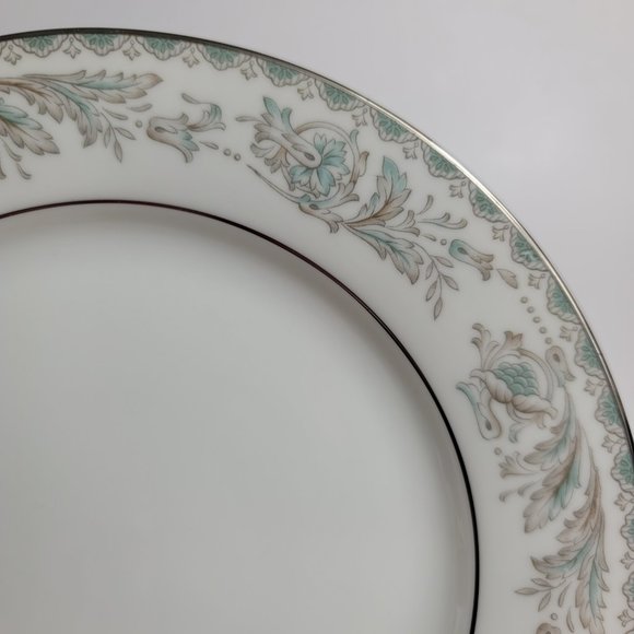 THREE Noritake Belmont Salad Plates Blue Gray Scrolls & Flowers #5609 - Picture 5 of 12